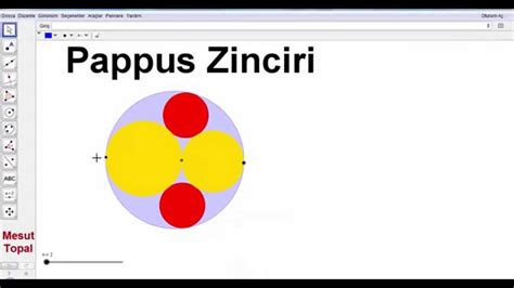 Geogebra Dersleri T Rk E Pappus Zinciri Mesut Topal Youtube