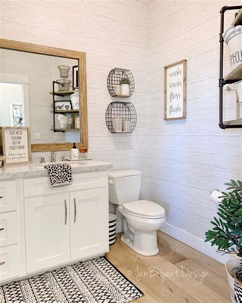 50 Best Farmhouse Bathroom Design And Decor Ideas For 2021