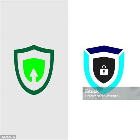 desain logo digital secure konsep vektor desain templat logo kursor