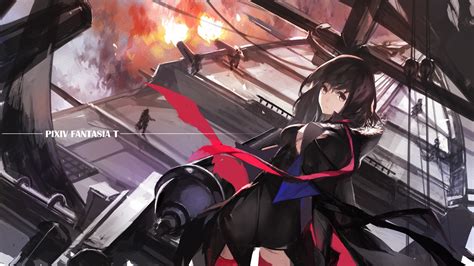 Wallpaper Boat Anime Girls Comics Swd3e2 Pixiv Fantasia Cannons