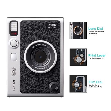 Fujifilm Instax Mini Evo Hybrid Camera Premium Edition At The Best