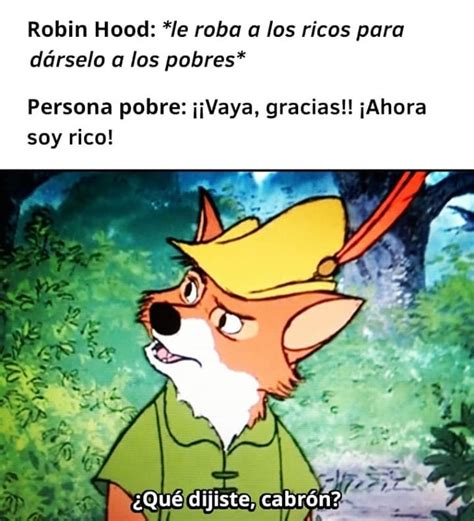 Robin Hood Le Roba A Los Ricos Para D Rselo A Los Pobres Persona