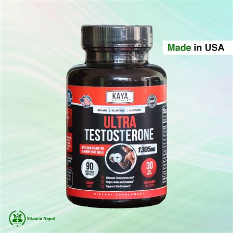 Kaya Naturals Testosterone Booster 90 Capsules Vitamin Nepal