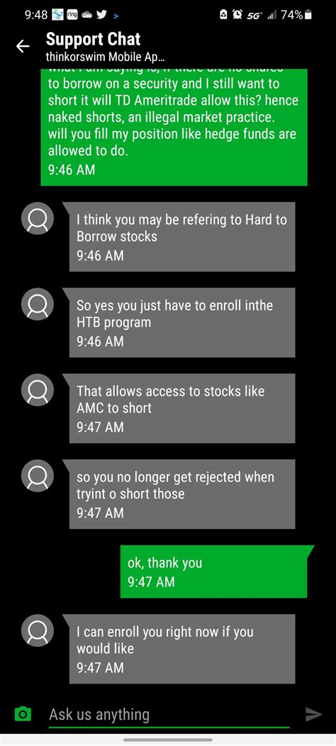 TD Ameritrade Allows Naked Shorts R Amcstock