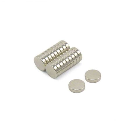 N42 Neodymium Disc Magnet - 10mm dia x 2.5mm thick - 3.08lbs Pull