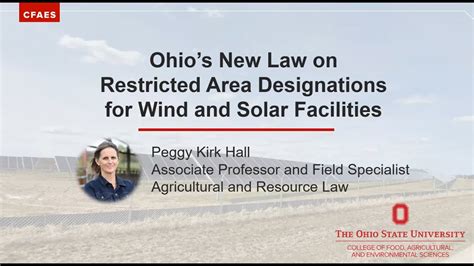 Restricted Area Designations For Wind And Solar Facilities In Ohio