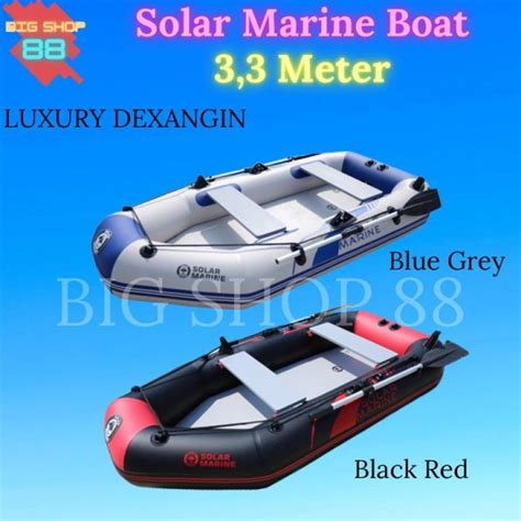 Perahu Karet Mancing Inflatable Boat Solar Marine PVC Tebal Dan Kuat 3m