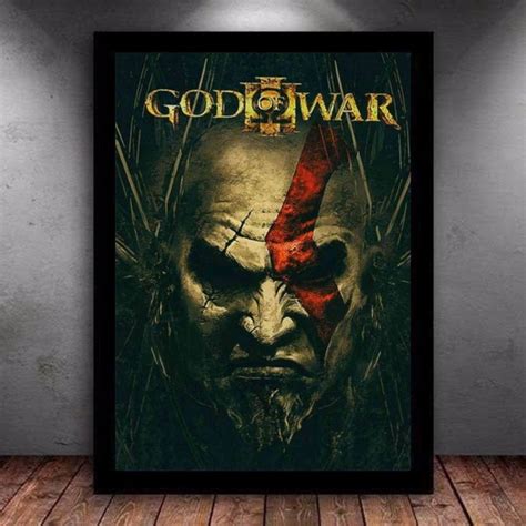 Quadro Decorativo Kratos God Of War Elo Produtos Especiais