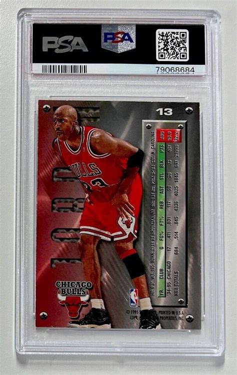 Michael Jordan Fleer Metal Silver Spotlight Chicago Bulls