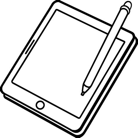 Hand Draw Technology Sketch Icon Doodle Set Design For Coloring Book