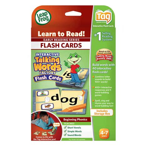 Leapfrog Leapfrog Tag Interactive Talking Words Factory Flash Cards