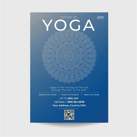 Modern Yoga Flyer Template Vector Art At Vecteezy