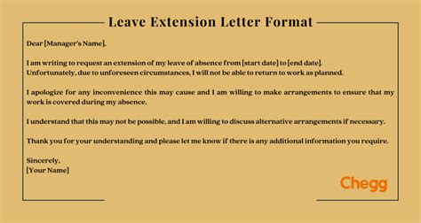 Writing A Leave Extension Letter Tips Format Sample Jobs All