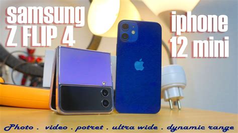 Samsung Z Flip Vs Iphone Mini Adu Kamera Youtube