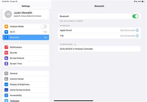 how to connect dualsense to ipad
