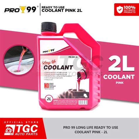 Pro Coolant Ready To Use Coolant Pink Long Life Coolant L Liters