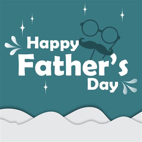 Premium Vector Happy Fathers Day Vector Flat Illustration