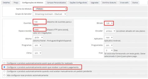 Voxstream Integrando O Painel De Controle Ao Whmcs Suporte Obacast