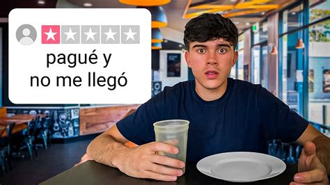 Probé las Peores Reseñas de mi Ciudad YouTube