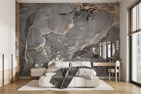 Wall Mural Photo Wallpaper Grey marble Nr. u93578 | Uwalls