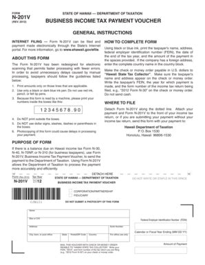 Fillable Online Form N V Rev Business Income Tax Payment