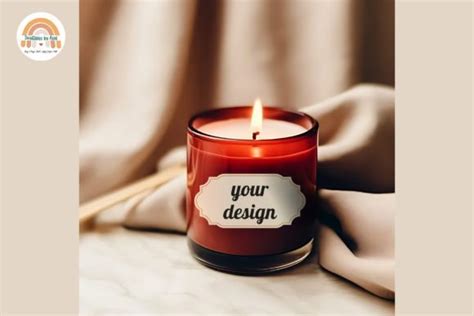 Amber Glass Candle Jar Mockup Graphic By Printablesbyashi Creative