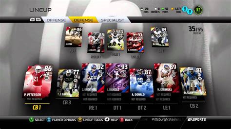 Madden 16 Ultimate Team First Lineup Update Youtube