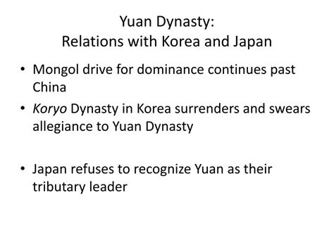 Ppt China Yuan Dynasty 4 Powerpoint Presentation Free Download Id