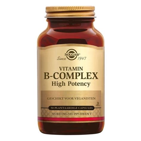 Vitamin B-Complex High Potency Solgar 50 capsules kopen - Gezondheid ...