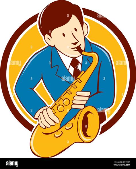 Male Sax Player Stock Vector Images Alamy