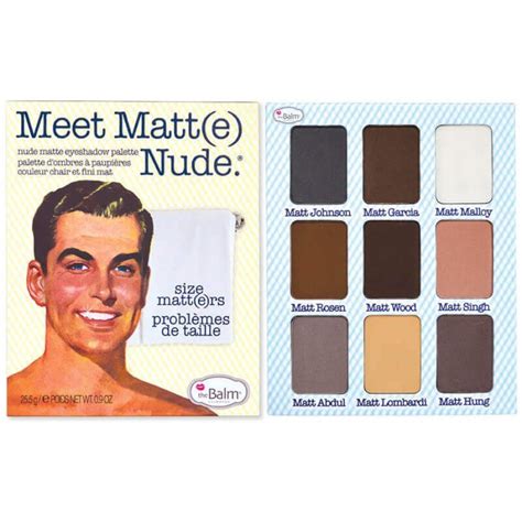 TheBalm Meet Matt E Eyeshadow Palette Nude DKK SwedishFace Dk Gratis Levering
