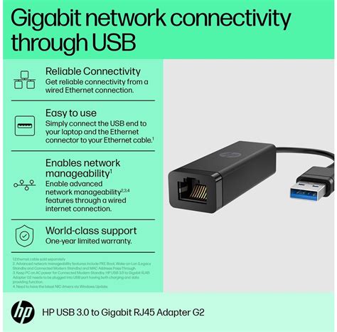 HP USB 3 0 To RJ45 Adapter G2 Billig