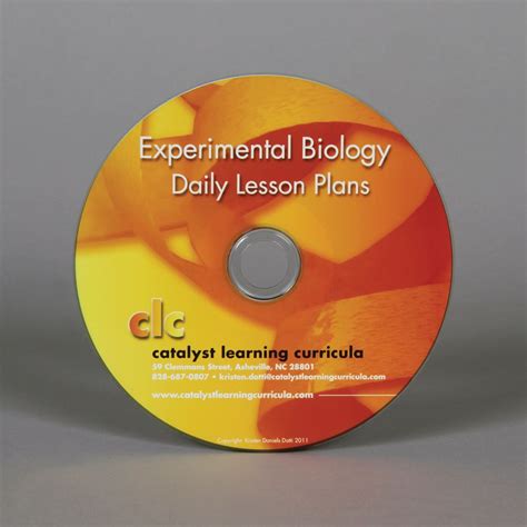 Experimental Biology Lesson Plans Cd Rom