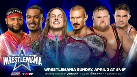 Wrestlemania 38 Rk Bro V Street Profits V Alpha Academy Pro Wrestling