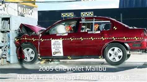 2005 2008 Chevrolet Malibu Malibu Maxx Malibu Classic Nhtsa Full Overlap Frontal Crash Test