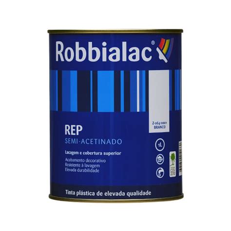 Robbialac Tinta De Interior E Exterior Semi Acetinado Rep Branco L