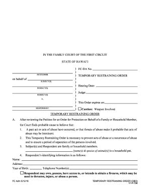 Fillable Online Courts State Hi State Of Hawai I Fax Email Print