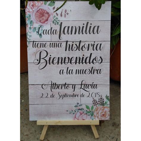 Cartel Con Soporte Para Bodas