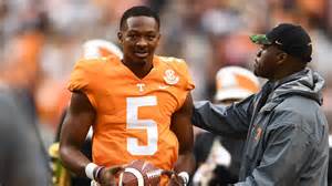 Hendon Hooker with Tennessee football for Vanderbilt game after injury