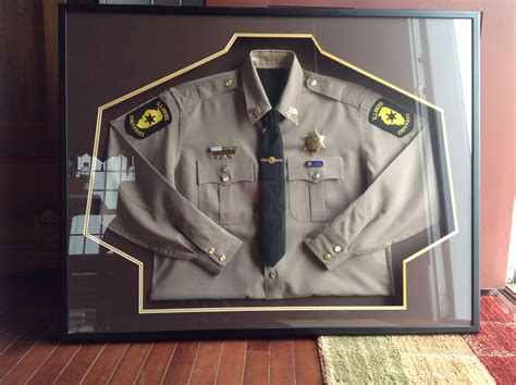 Police Uniform Shadow Box