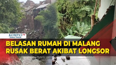 Diguyur Hujan Deras Belasan Rumah Di Kecamatan Sukun Kota Malang Rusak