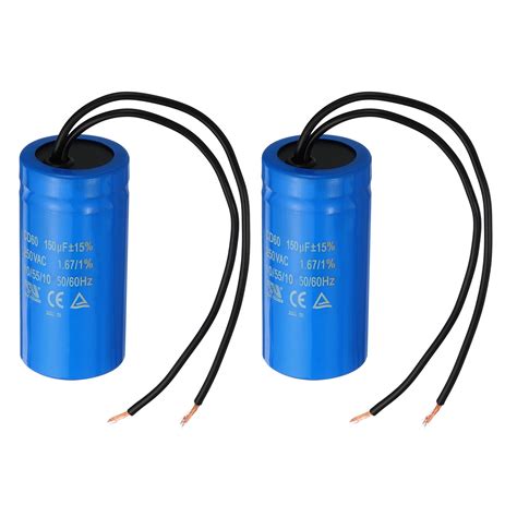 Uxcell Uf Vac Cd Run Capacitor Wires Hz Motor Starting