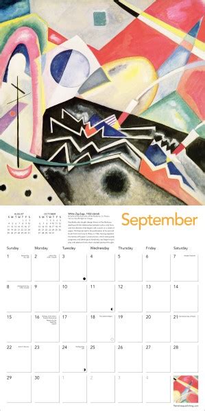 Wassily Kandinsky Wall Calendar Art Calendar Flame Tree Publishing