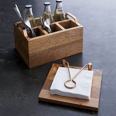 Beck Napkin Holder Reviews Crate And Barrel Condiment Holder