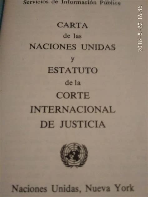 Carta De Las Naciones Unidas Y Estatuto De La Corte Internac 1 900