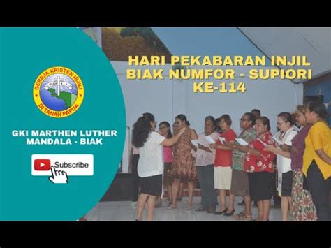 Cover Lagu Pulau Injil Hut Pi Biak Numfor Supiori Ke Paduan Suara