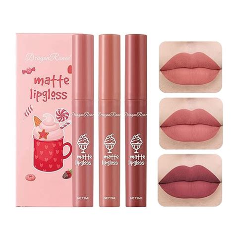 Amazon Pcs Nude Matte Lipstick Set Nude Lipstick Velvet Air Moisture Smooth Crayon Lip