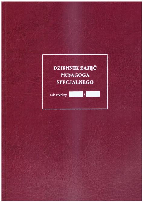 Dziennik zajęć pedagoga specjalnego twarda oprawa Wydawnictwo Edulex