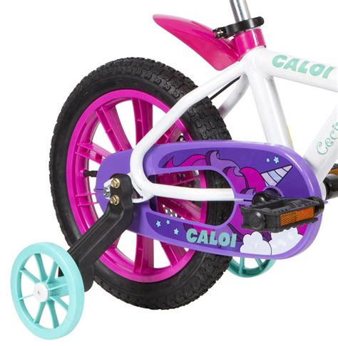 Bicicleta Aro 14 Menina - Bicicleta Infantil Aro 14 Com Rodinhas Menina Cecizinha - Caloi ...