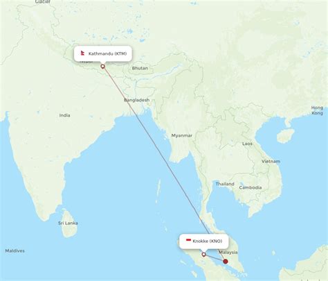 Flights From Kuala Namu To Kathmandu KNO To KTM Flight Routes